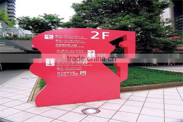 very popular direction hard pvc board sign