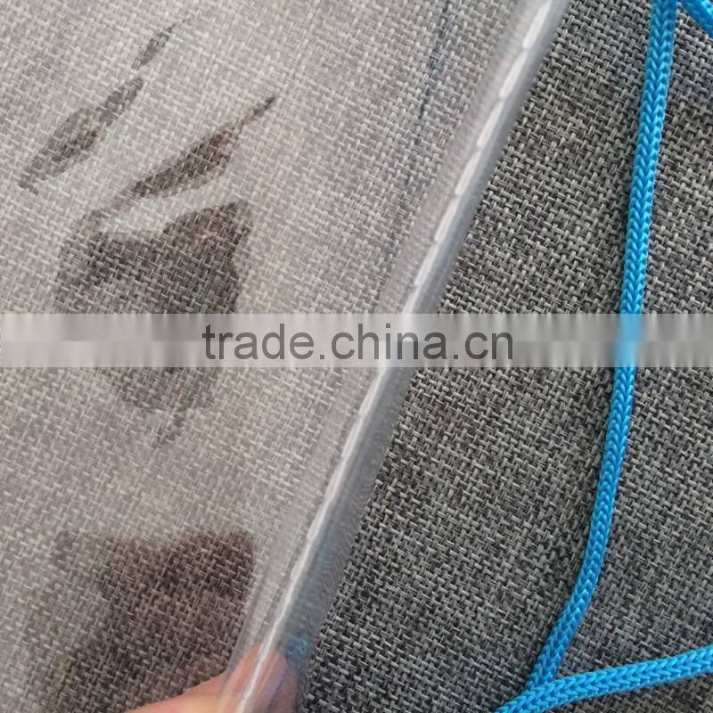 2016 factory directly clear drawstring bag