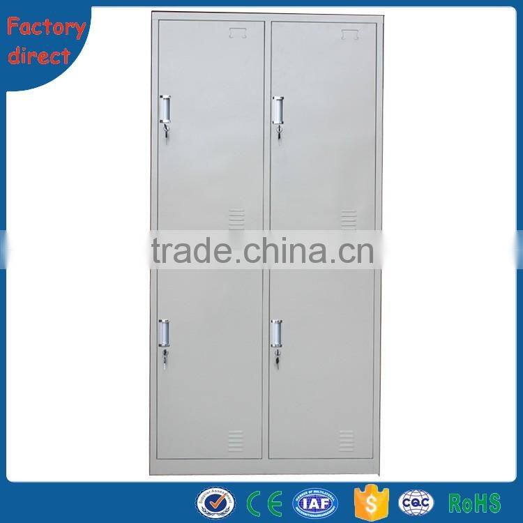 Two Door Metal Wardrobe Cabinet Design
