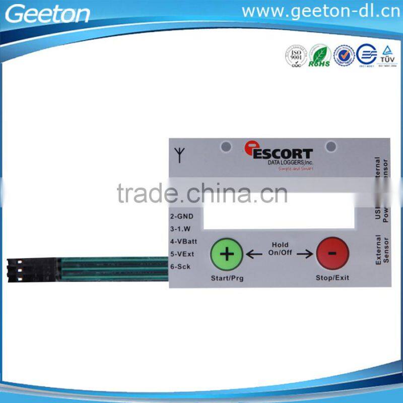 Custom Embossed Buttons Membrane Keypad With Embedded LEDs