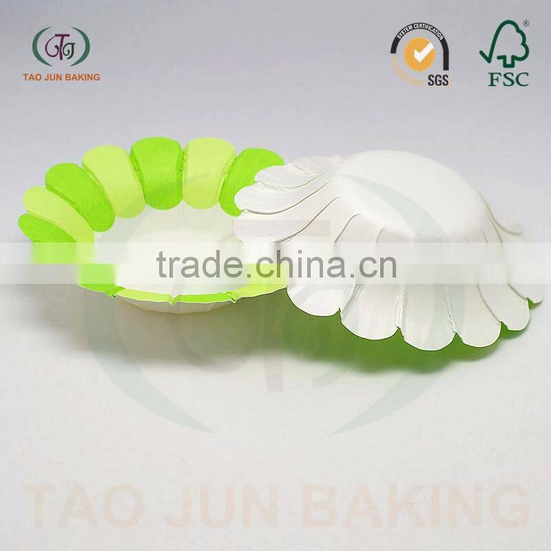 Disposable Wedding Party Cupcake Decoration Tool Paper Baking Plates