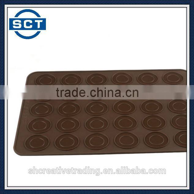 30 Capacity Silicone Macaron Baking Sheet Mat Muffin DIY Macaron Mould