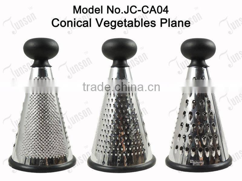 Stainless Steel Fruits and Vegetables Plane/8" Conical Vegetable Rutter