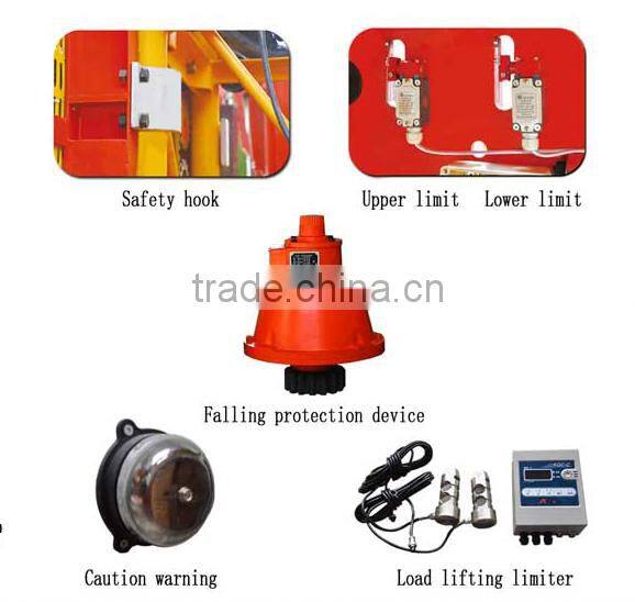 Anti fall safety device for Construction Building Elevator,Rack and Pinion Construction Hoist