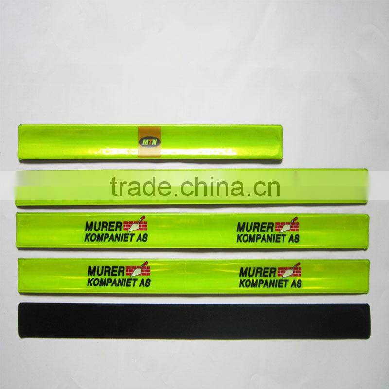 custom slap bracelet running reflective