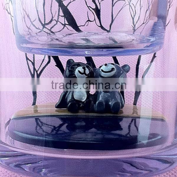 10oz/295ml cute double wall theme travel mug with doll