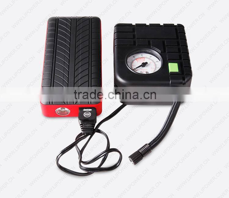 12v mini air compressor tyre inflator air pump fro portable car jump starter