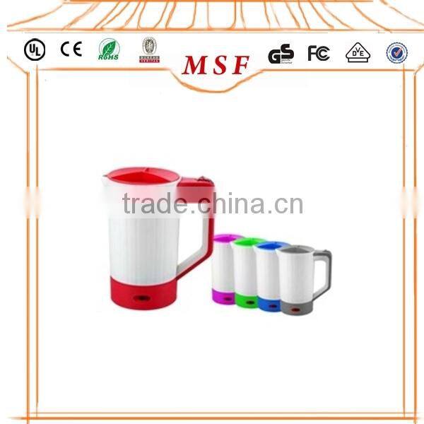 0.5L Mini Travel Portable Plastic with Cups Mini Electric Kettle