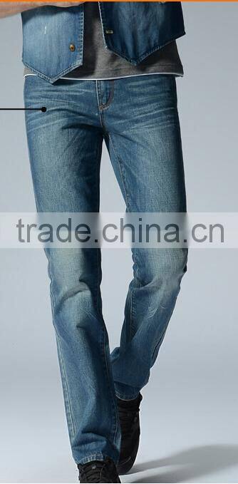 European-styled jeans plus thick Business jeans straight and skinning fitting denim garment factory denim trousers