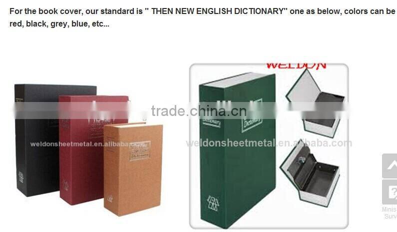 metal hidden book safes with combination lock