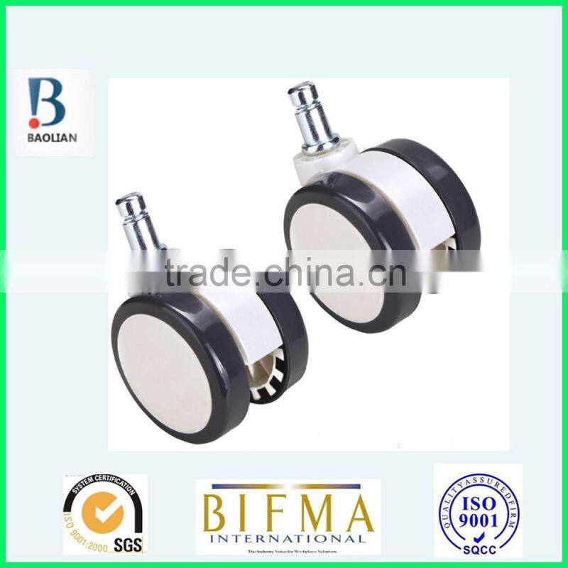 BL 2.5 inch white& grey nylon PU furniture or medical wheel caster