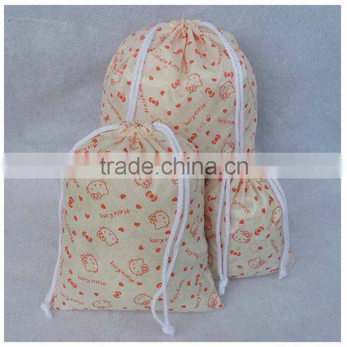 nylon small drawstring shoe bag