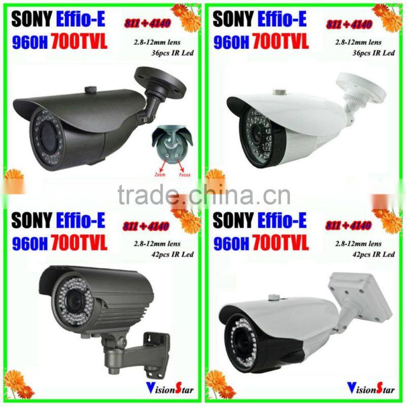 Outdoor Security Camera System Night Vison 700TVL 1/3" Sony IR-Cut Vandalproof CCTV Camera