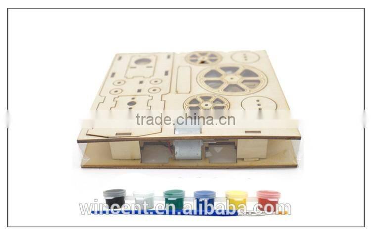 Solar Toys Wood 3D Car Puzzle Game For Kids