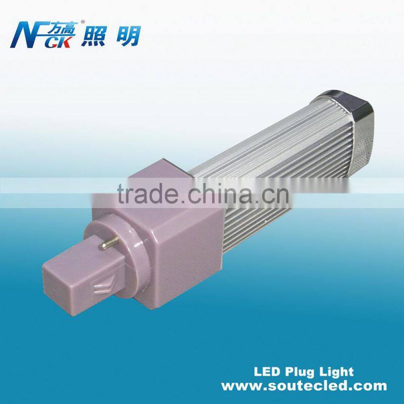 G24 LED horizontal plug lamp 8w SMD 230v ac input 3years warranty led plug light
