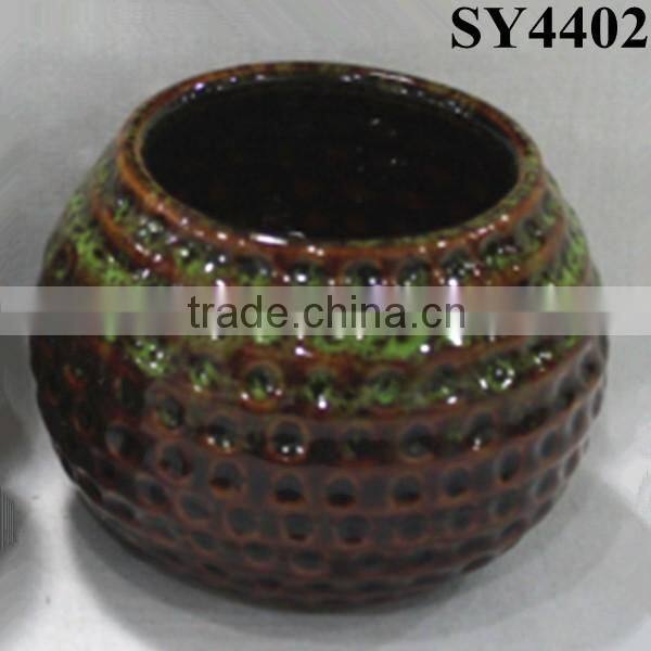 Ceramic pots for decorative small glazed indoor pot plant