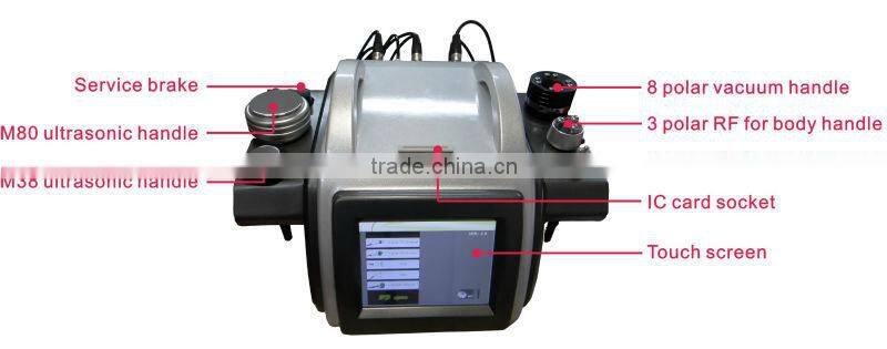 2014 slimming and ultrasonic bipolar liposuction cavitation beauty equipment professional