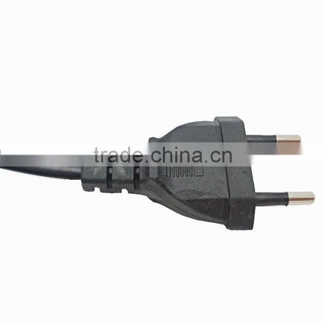 Copper conductor ac power cord for tv 2 pin ac power cord