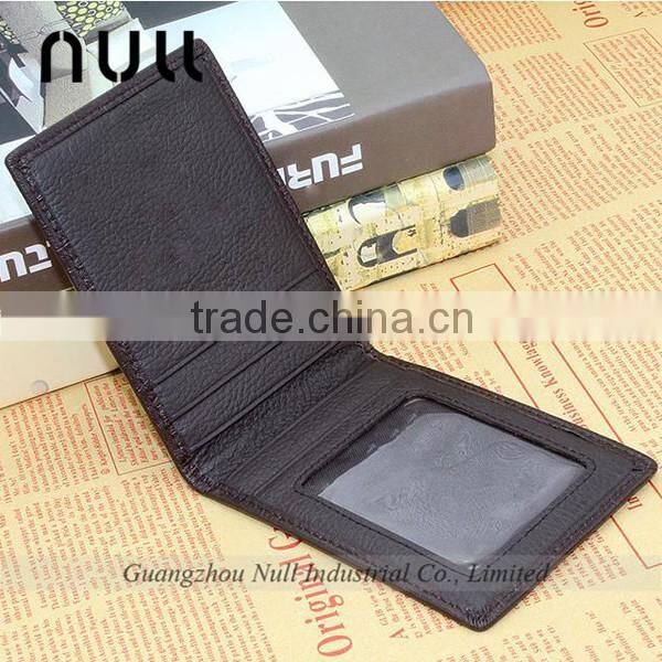 practical male style brown crocodile embossed genuine leather low price purses