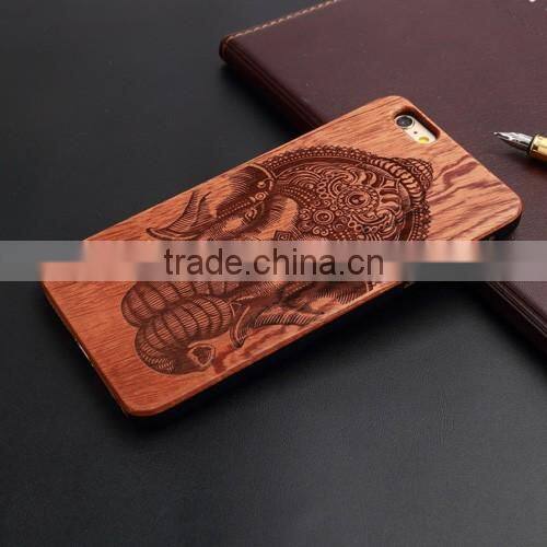 2016 High quality standard leather wood phone case for iphone 6 case