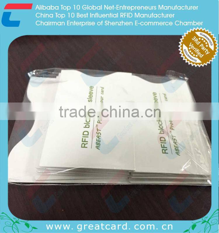 Colorful Custom RFID Blocking Sleeve For Protection Cards