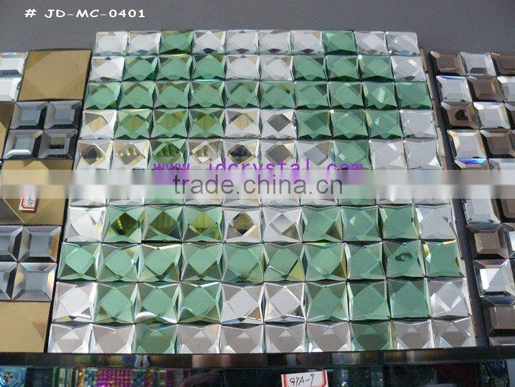 Glass mirror mosaic tile