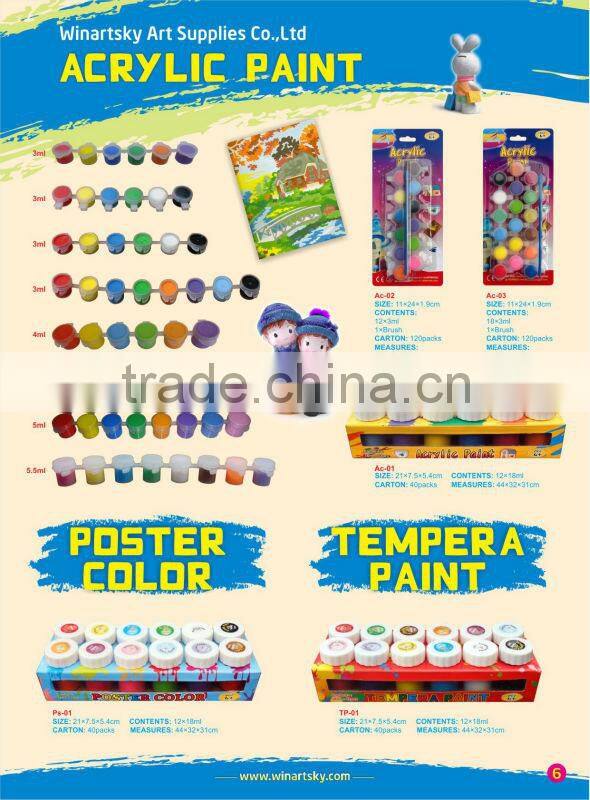 Ac-02, 2016 Popular Paint for kids, Acrylic paint