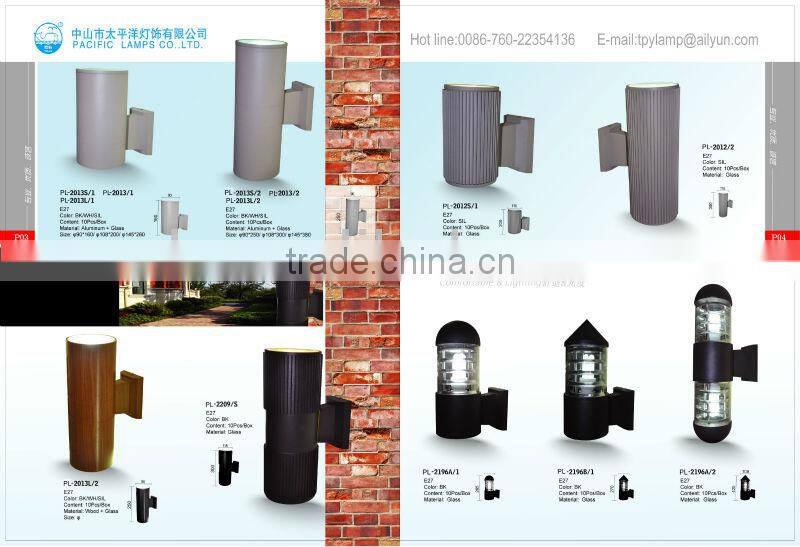 2014 Newest LED bollard light/LED wall light from China manufacture with Aluminium and PC
