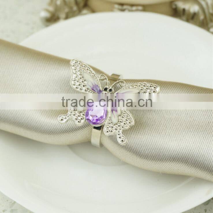 Hot Sale Nice Bulk Wholesale Rhinestone Napkin Rings For Weddings Decoration Diamond Crystal high quality