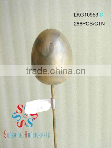 Hot Sale Artificial Polyster Easter Egg With Stem For Christmas And Home Decoration