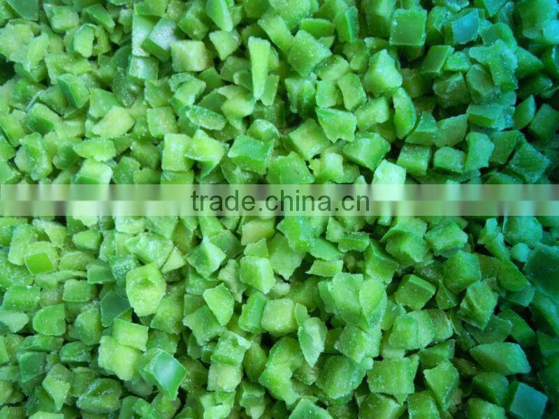 Sweet Bell Pepper Frozen Green Pepper Diced 10mm