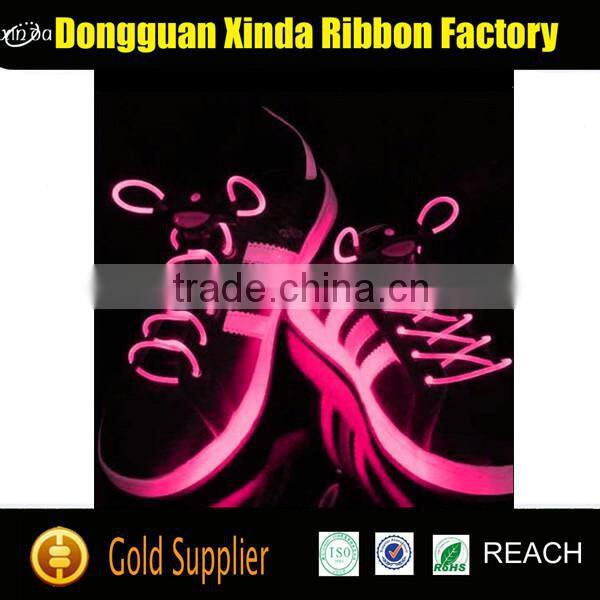 High quality neon shoelaces wholesale price neon light up shoe laces