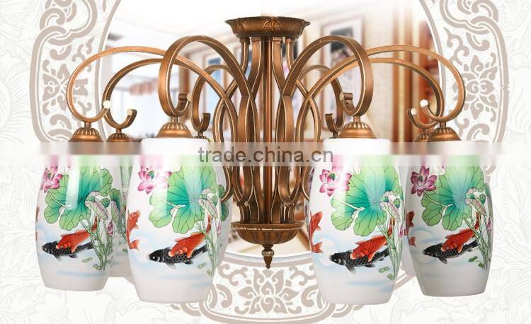 LED Ceramic Chandelier Light Pendant LED Light 8 Head LED Lighting