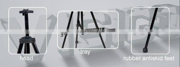 Aluminum Art Easel with rush holder