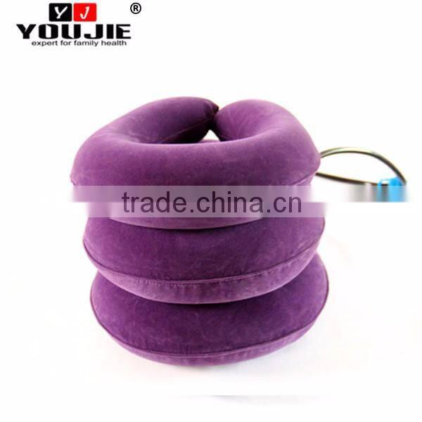 China supplier flannel medical PVC adjustable cervical neck traction device