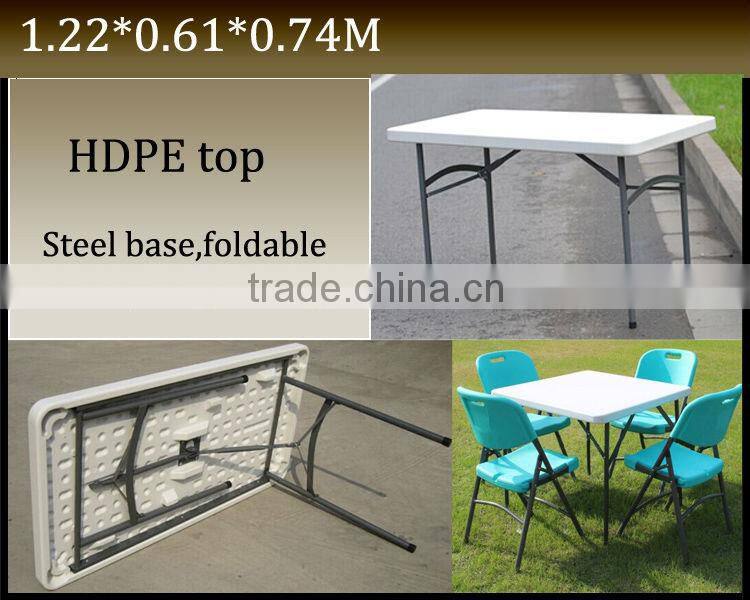 Outdoor HDPE Plastic Folding Trestle Table JC-T09