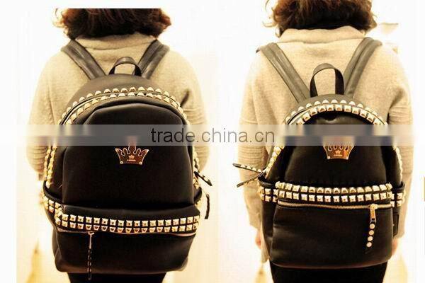 Girls PU Stud Backpack Girls Fashion Backpack Bag