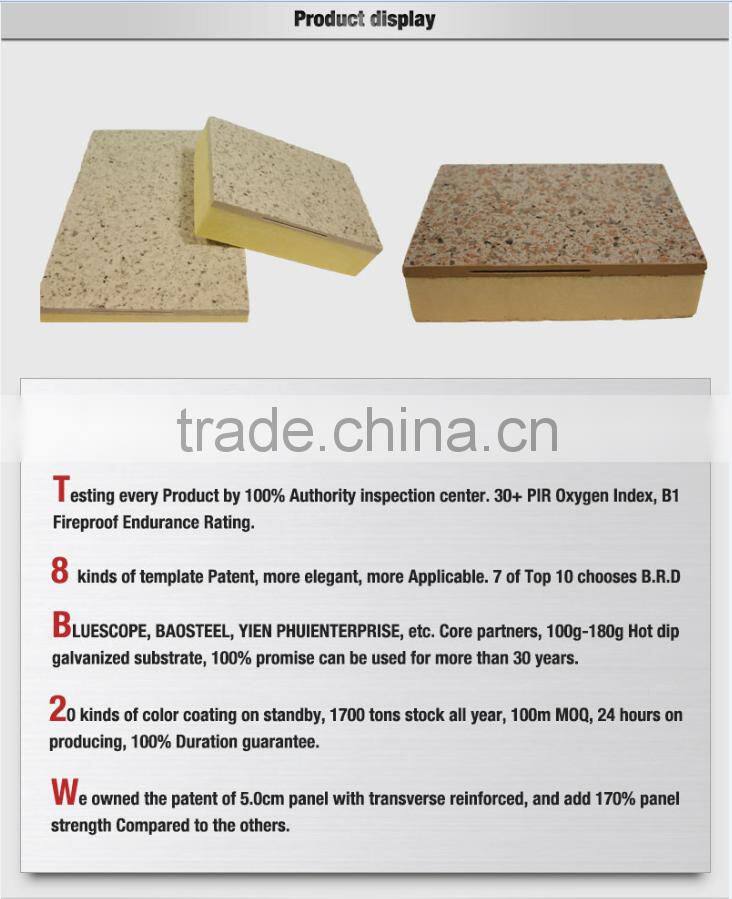 Eco-friendly Architectural Stone Coating board