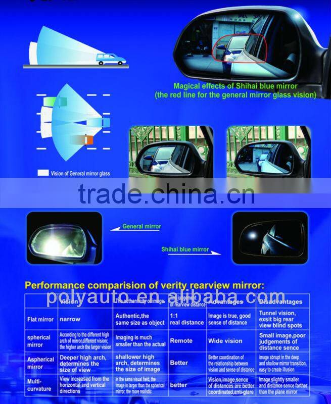 for NISSAN side mirror glass with LED turn signal arrow