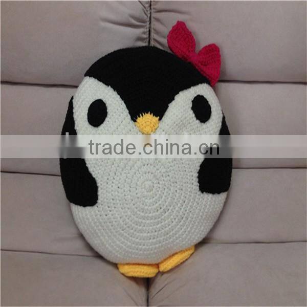 round animal style cushion crochet knitted cushion infant nursey round cushion