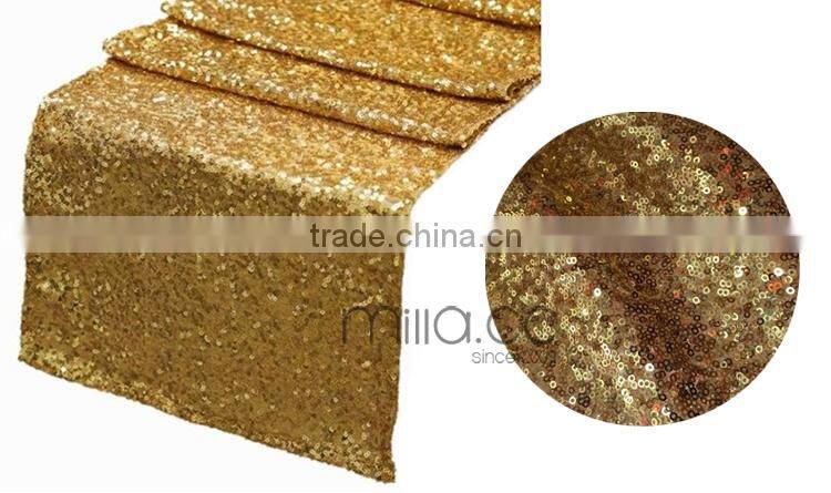 Sequin table runner weddings