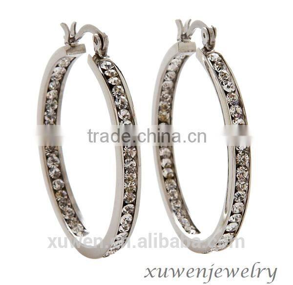 mirror finish women stainless steel 2016 earrings