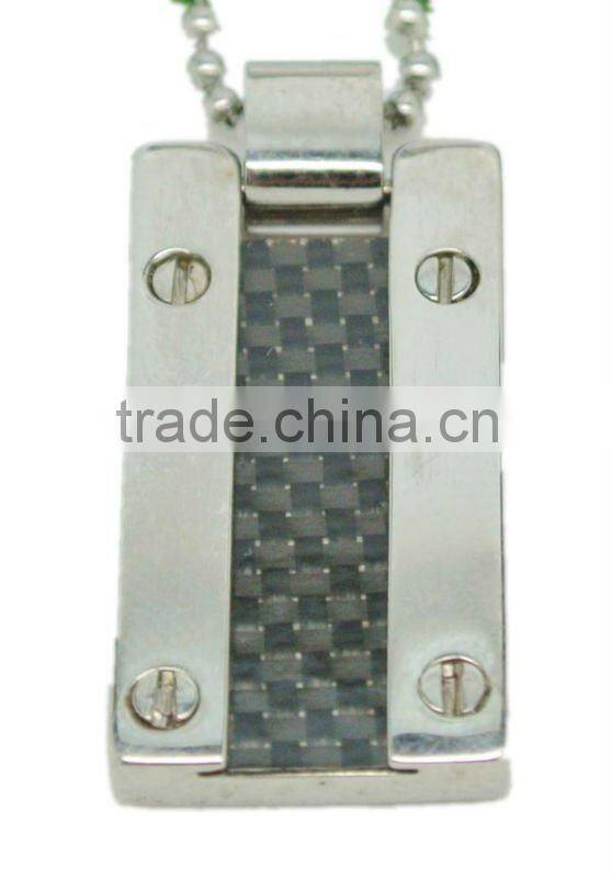 Wholesale manufacture new design black carbon fiber pendant