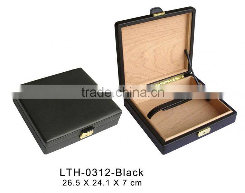 Simple Leather Cigar Travel box small packing box wholesale