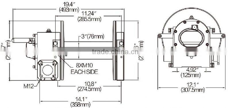 SUV winch PTO Winch, anchor winch