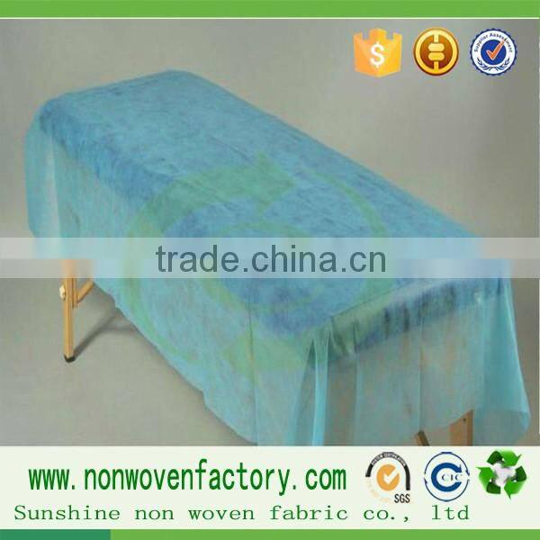 Spunbond non-woven disposable sheet, medical sheets, bed sheet material