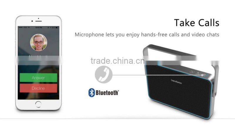 Trendwoo waterproof speaker portable Wireless Bluetooth Speaker with dual track stereo sound