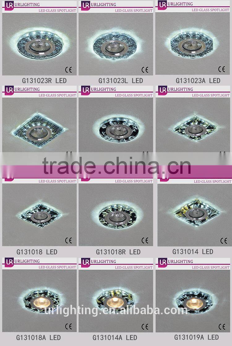 Cracked-ice circular surface glass down light led downlight ceiling light