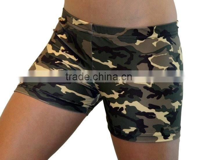 Womens yoga shorts, fitness wear for women with sublimation running shorts