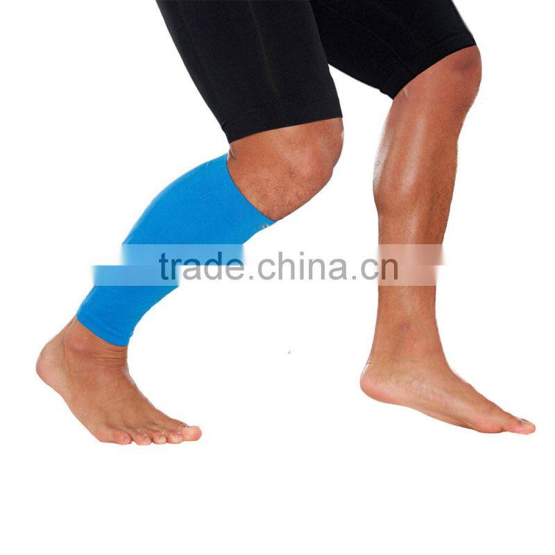 Colorful elastic promotion logo customerized basketball leg sleeves